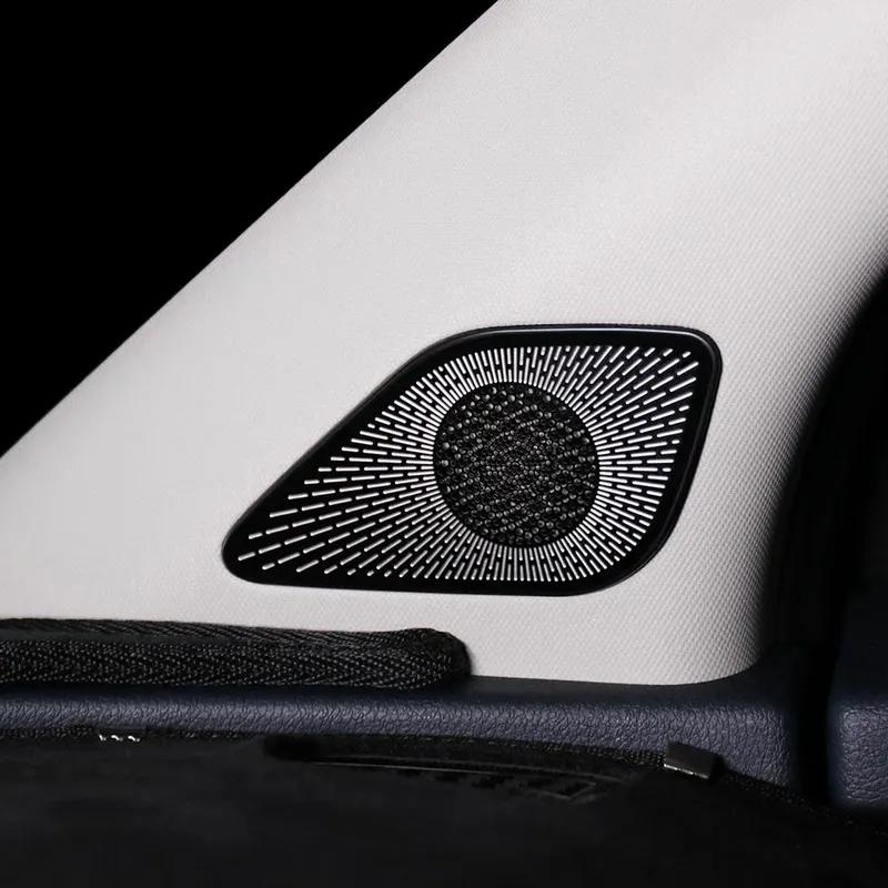 For Kia Sportage NQ5 -2026 Interior Accessories Black Stainless Steel Door A-pillar Tweeter Speaker Cover Trim