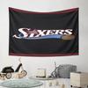"Sixers Logo with Basketball Design" Pattern Wall Hanging Tapestry Decorative Tapestry Home Decor for Bedroom and Living Room