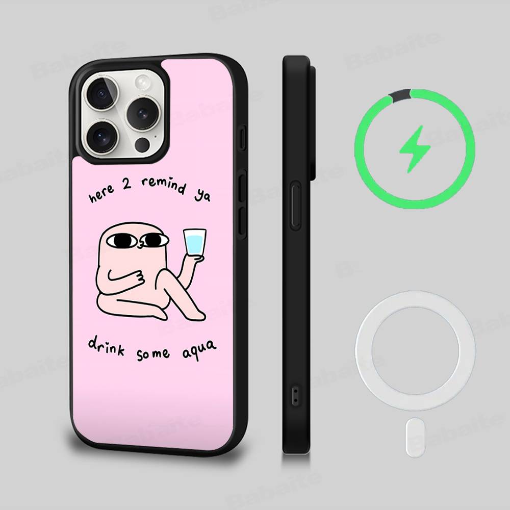 Ketnipz Cartoon Magnetic Wireless Phone Case For IPhone 17 16 15 14 13 12 11 Pro Max For Magsafe Cover