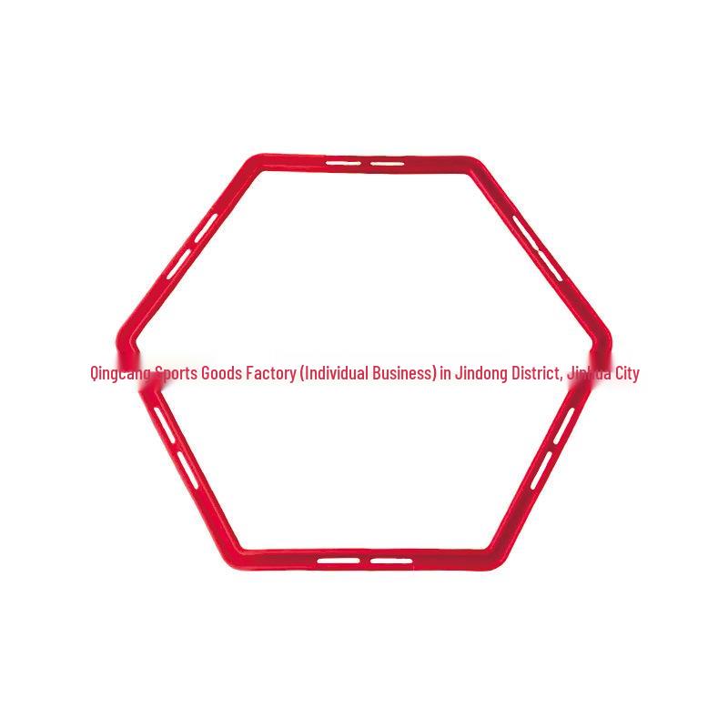 Polygon Agile Hoop: Children's Sports Training Ring for Basketball and Football Fitness.