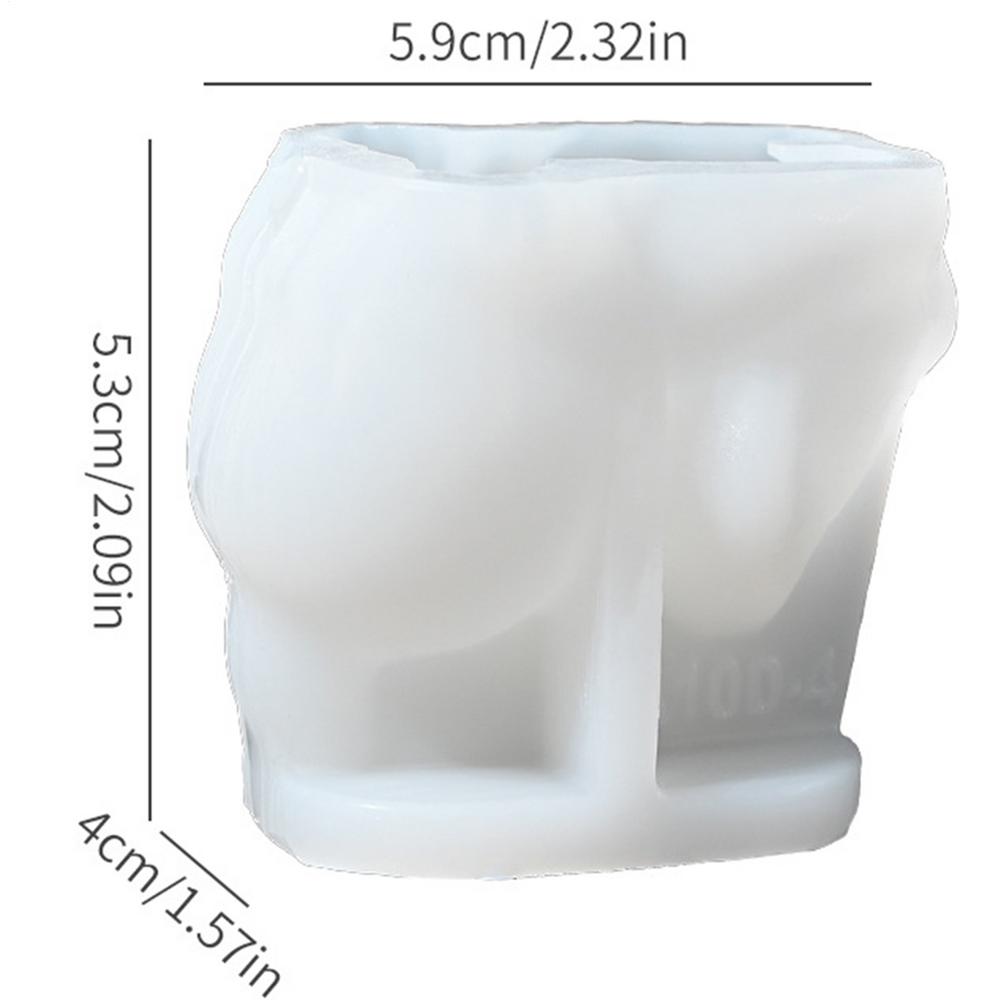 Cute Animal Candle Molds Three-Dimensional Silicone Casting Molds Epoxy Resin Moulds Reusable Plaster Moulds for Wedding Home