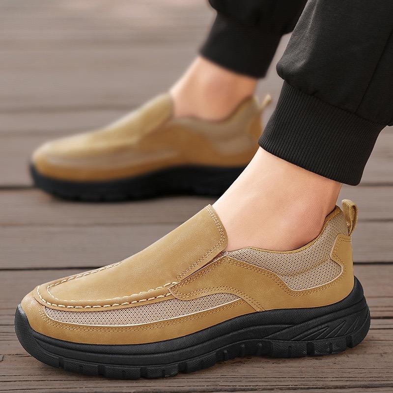 Large Size48 Men's Loafers Luxury Leather Casual Shoes Comfort Slip on Driving Shoes Non Slip Hiking Shoes New Sneakers for Men