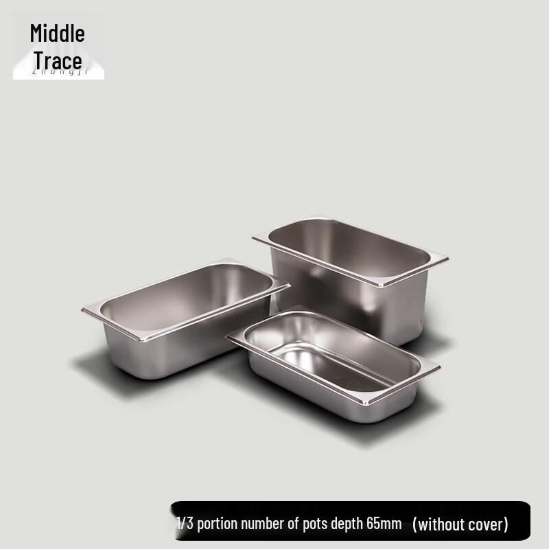 Zhongji Commercial Rectangular Stainless Steel Gastronorm Pan 201 Commercial Stainless Steel