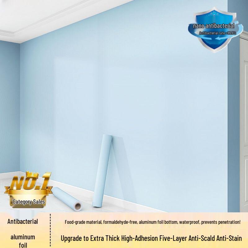 Waterproof Moisture-proof Zero-Formaldehyde Thickened Self-adhesive Wallpaper for Bedroom, Living Room, Mother and Baby.