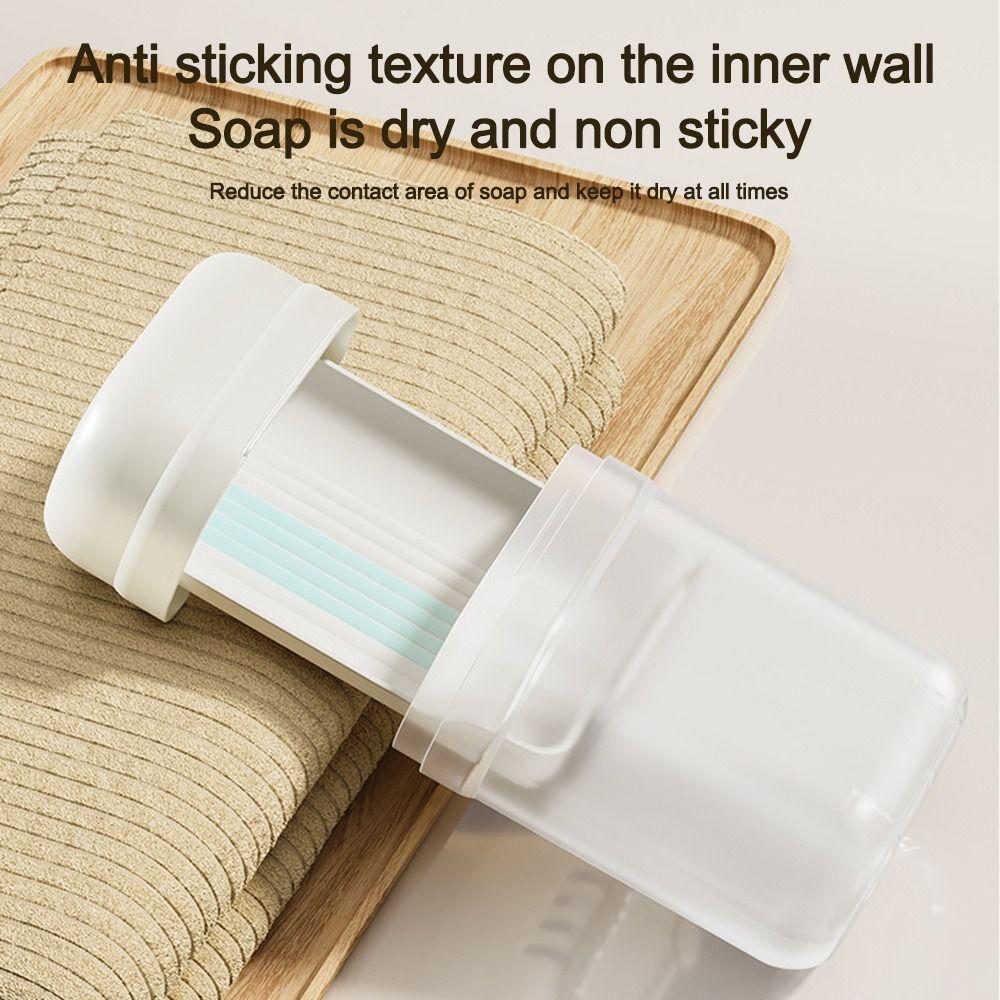 Waterproof Soap Rack with Drain Hole Soap Dish Mini Soap Storage Box  Travel