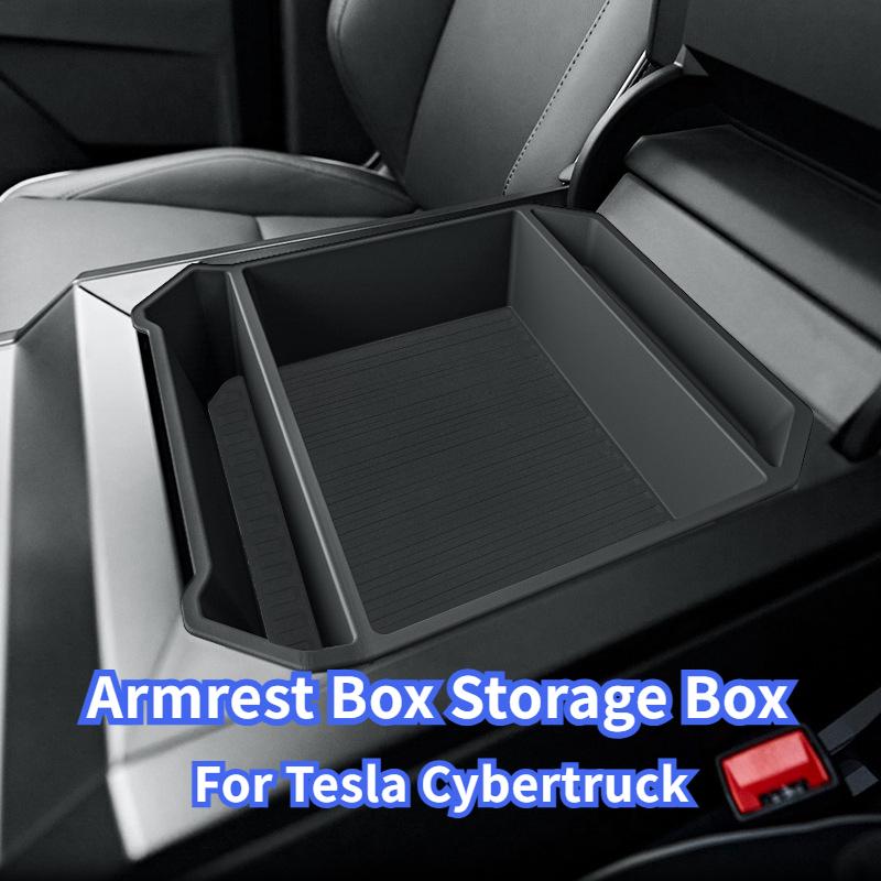 Armrest Box Storage Box for Tesla Cybertruck ABS Central Armrest Middle Storage Organizer Tray Accessories for Cyber Pickup 2024