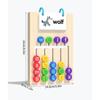 Baby Color Math Toy Double Side Color Matching Spell Words Children Early Educational Wooden Toy Baby Monterssori Preschool Toy