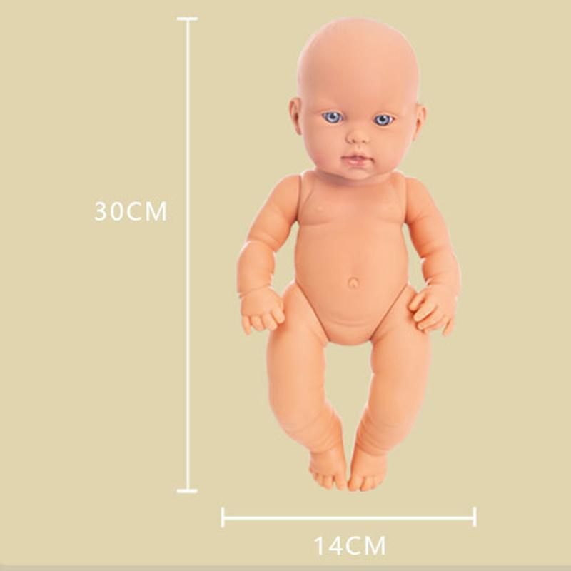 Realistic Baby Doll with Bunny Plush Toy Set