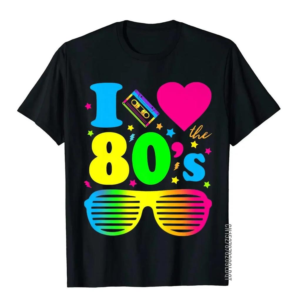 I Love The 80s for Party Funny Vintage Brithday Best Gift Tops Pure Casual Summer Short Sleeved Harajuku Streetwear Tops Tees