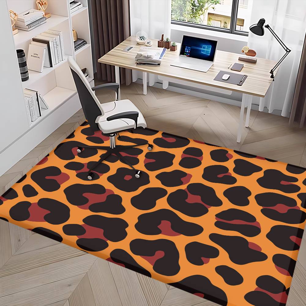 Anime Leopard Print Kitchen Mat Kids Room Bedroom Decoration Balcony Anti-Slip Doormat Living Room Alfombra