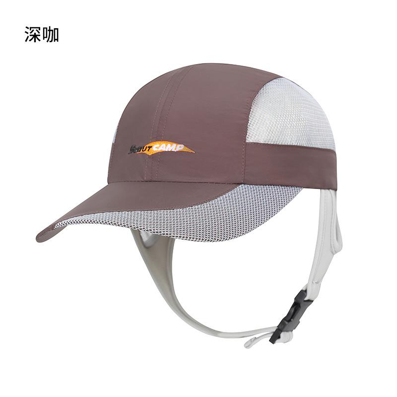 

Летняя дышащая солнцезащитная кепка мужская пляжная кепка для серфинга уличная спортивная кепка для бега женская бейсболка защита от УФ лучей солнцезащитная шляпа темный кофе