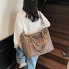 Tote bag fashion trend large capacity shoulder bag simple casual large backpack portable messenger bag