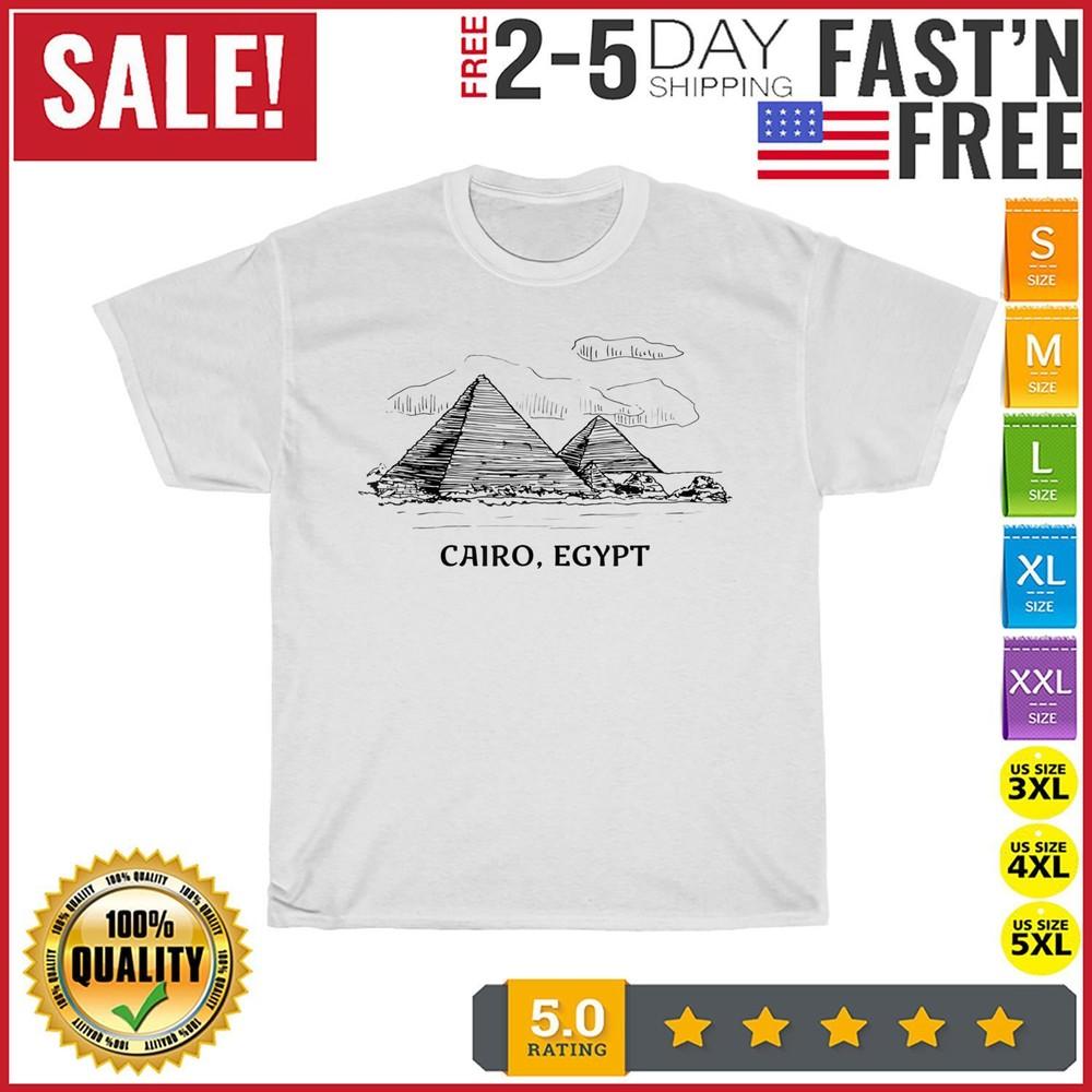 

Cairo Egypt Summer Travel Vintage T Shirt Men Fashion 2023 Women T Shirt Short XL
