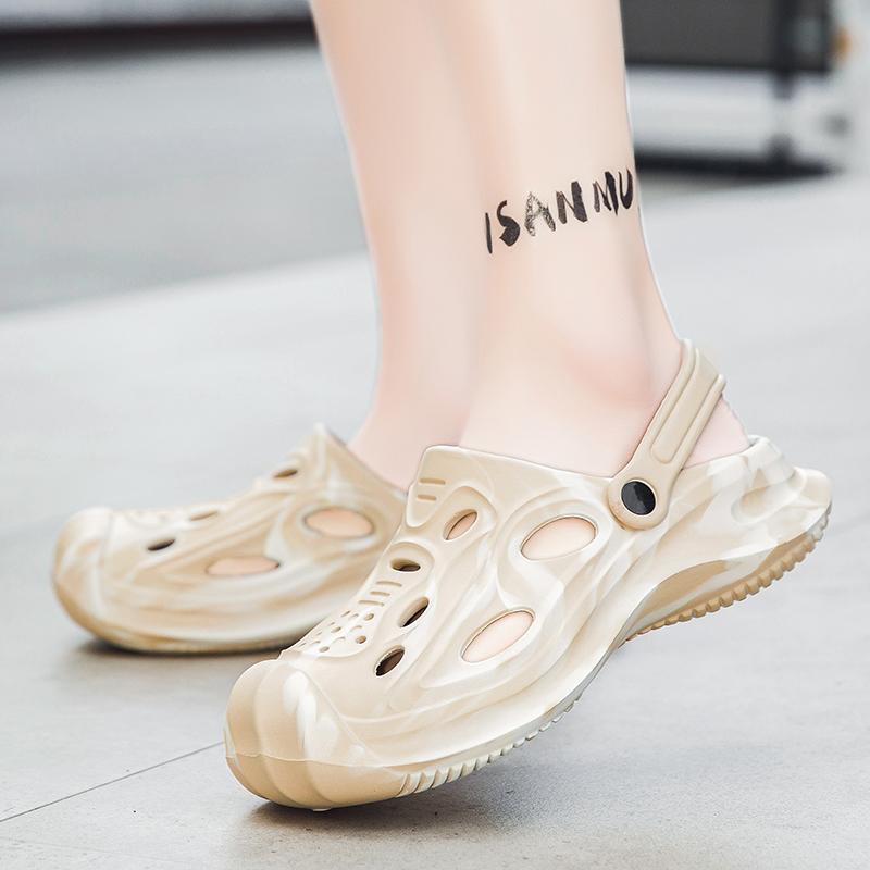 Stylish Camouflage Clogs Slide Shoes For Men Summertime Eva Beach Slide Shoes Thick Bottom Anti-Skid Garden Shoes Outside Leisure Sandal Shoes