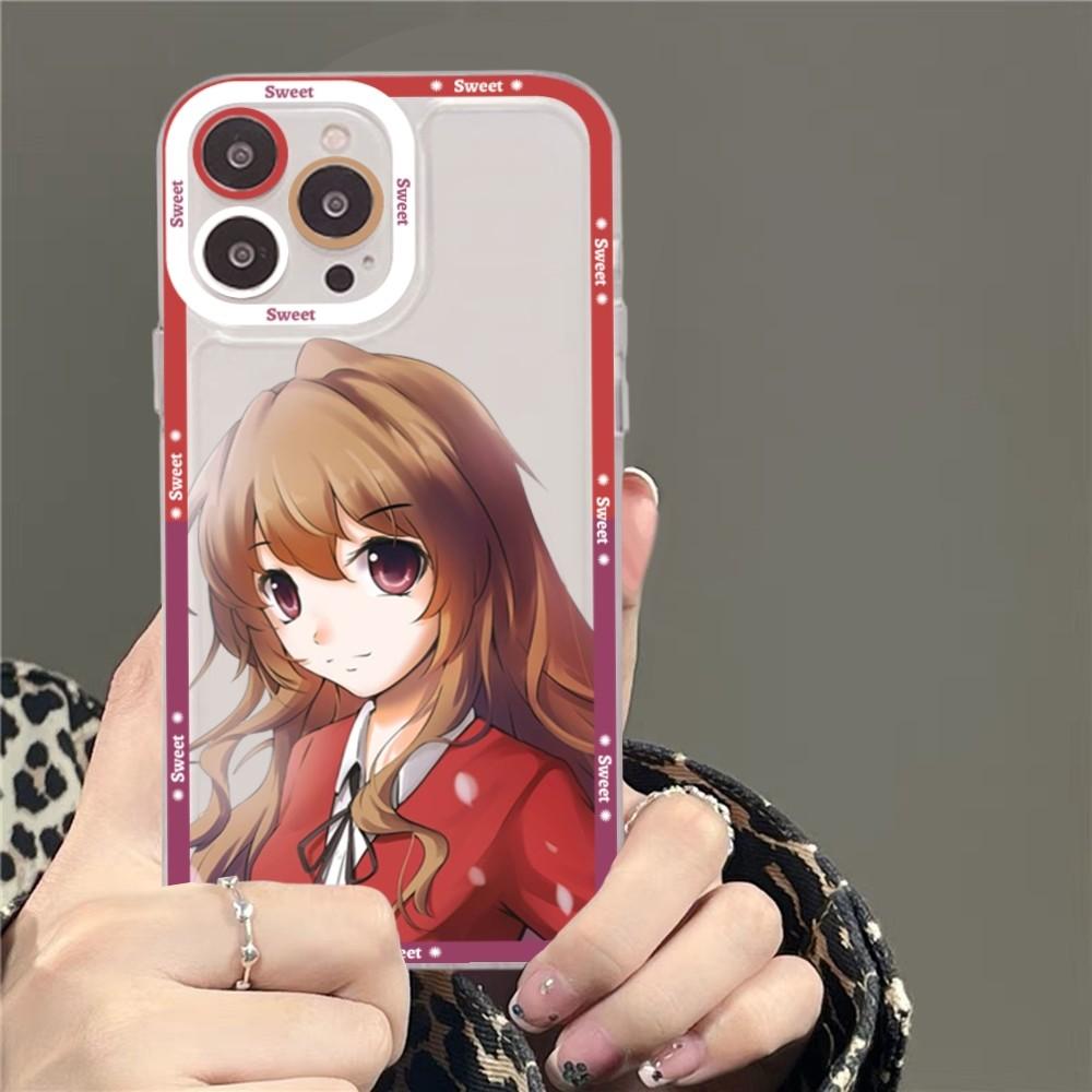 Toradora Taiga Aisaka Anime Phone Case For iPhone 15 11 12 13 14 Mini Pro Max XR X XS TPU Clear Case