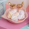 5pcs Simulation Marshmallow Flat Back Cabochon Fake Candy Arfiticial Food Dessert Decor Life Like Home Decoration High Quality