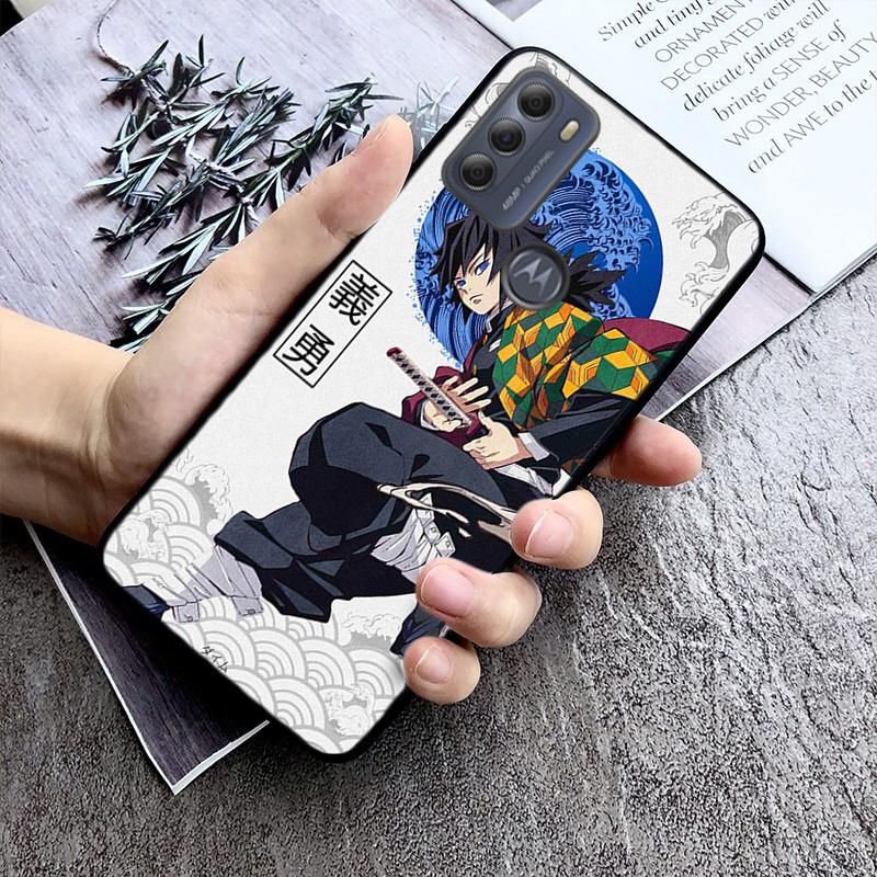 

Чехол для телефона Demon Slayer Kimetsu для Motorola Moto E32 E20 E40 G22 G52 G20 G30 G100 G60 G50 G10 GPure GStylus G9 One Action Macro Moto E40