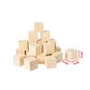 50/100PCS Unfinished Blank Mini DIY Wooden Square Blocks 1cm Wood Solid Cubes for Woodwork Craft Kids Puzzle Making Material