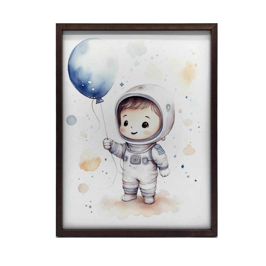 Podróż Przez Gwiazdy Z Balonem W Dłoni Podróż Przez Gwiazdy Z Balonem W Dłoni, 40X50 Cm, Rama Aluminiowa Czarna, Papier Matowy 230 Gsm