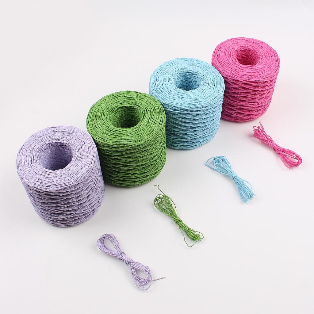 Raffia Paper Rope for DIY Crafts, Gift Packaging, and Straw Hat Weaving