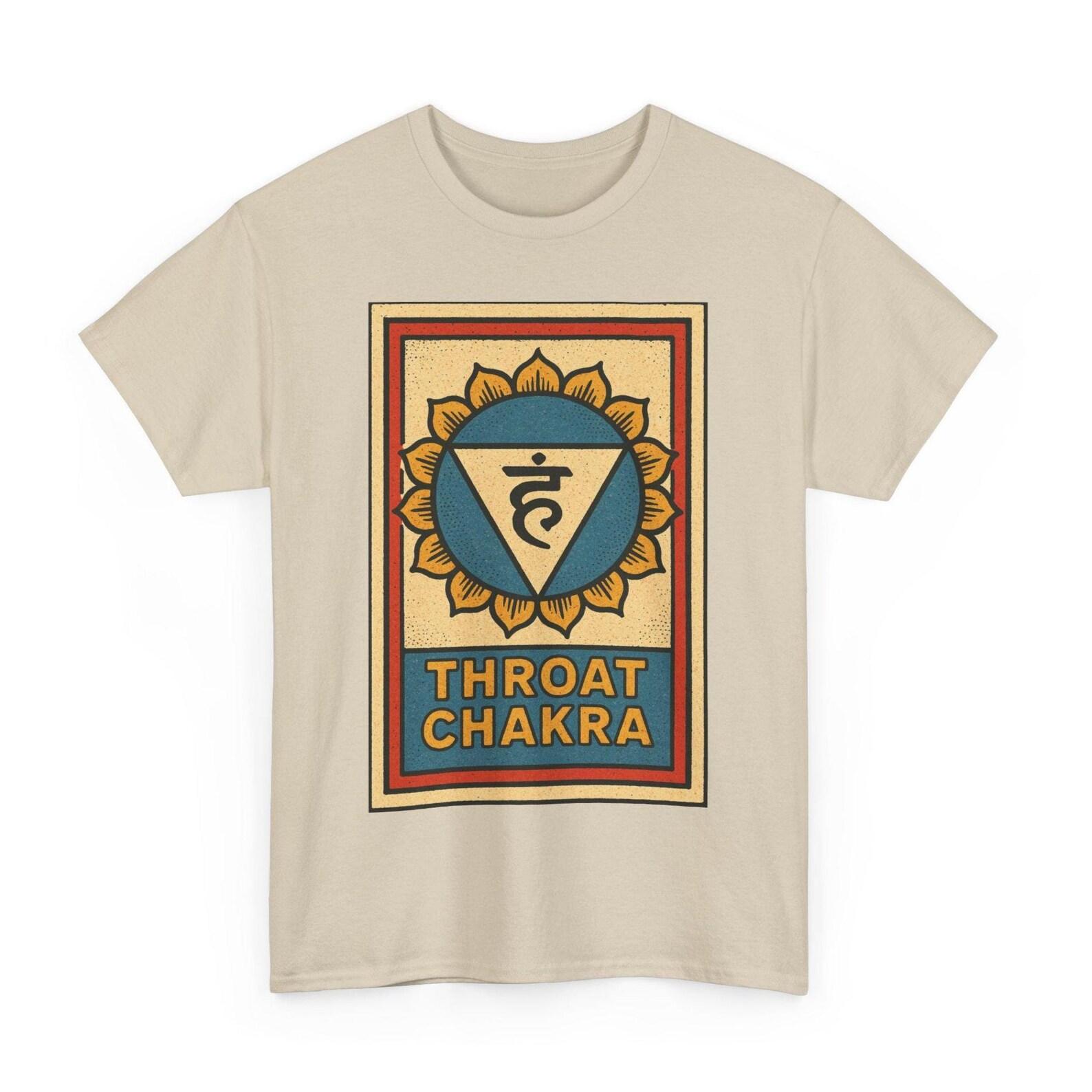 Throat Chakra T-Shirt: Retro Comic Spiritual Energy Graphic Tee 3XL
