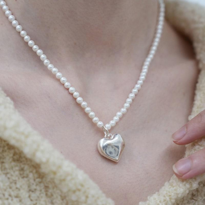 REINDEER [SILVER 925] HOLIDAY HEART necklace 03