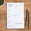 R6FF Daily Plan Tracking Planner with 60 Sheets Professional Workout Reading Meal Planner Journal Daily Planner for Men Women