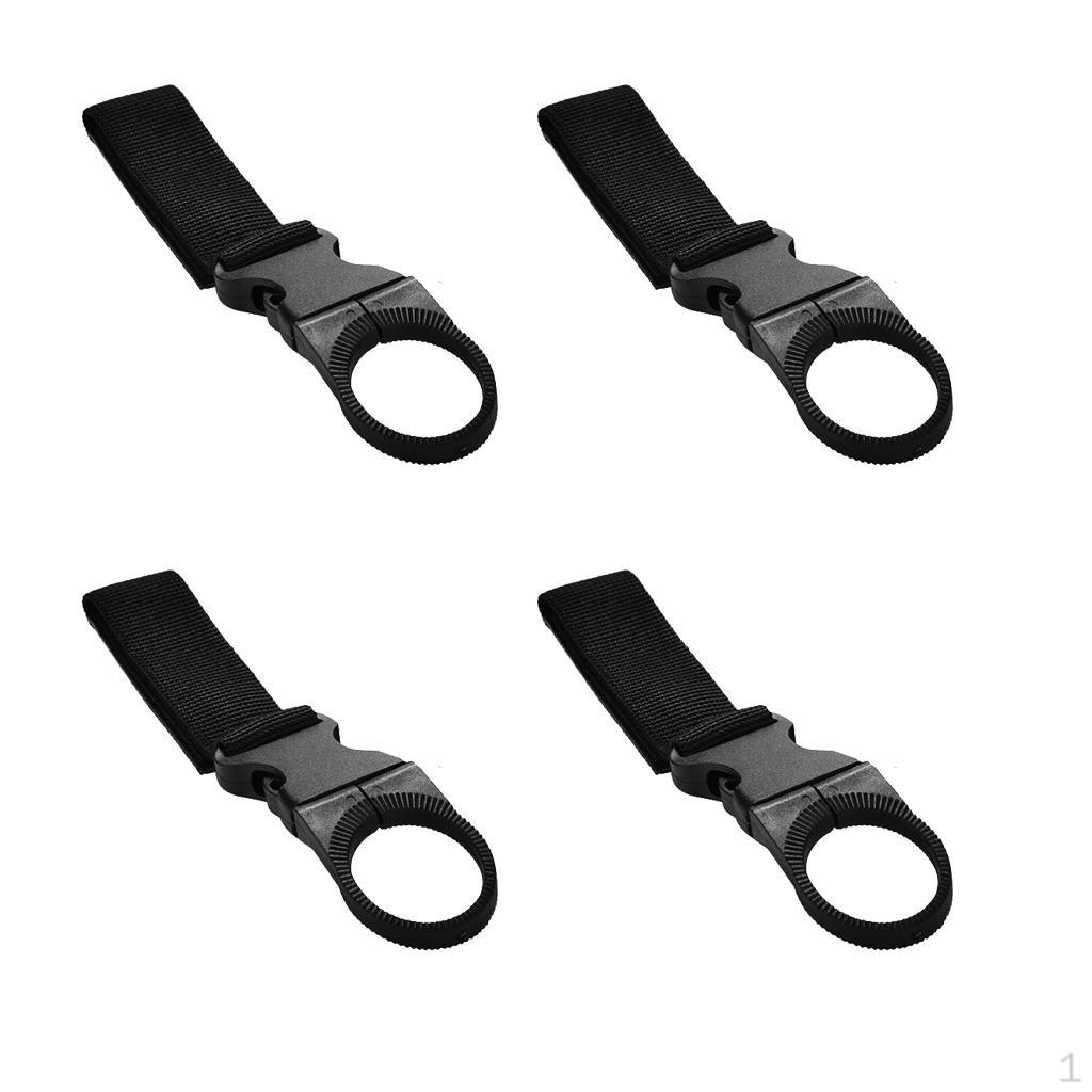 

4 Pieces / Set Webbing Buckle Waist Belt Water Bottle Holder for Hiking Camping Travel Backpack