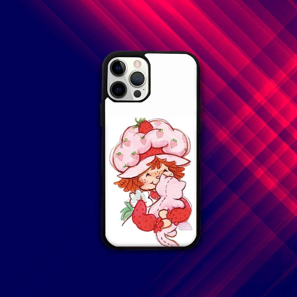 S-Strawberry Cute Shortcak Phone Case For iPhone 16e,16,15,14,13,12,11,Plus,Pro,Max,Mini Magsafe Magnetic Wireless Charging