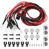 LED Roof Luggage Rack Lights Round Lampshade Fit for Traxxas Trx4 SCX10 II 90046 90047 1 10 RC Car6LED