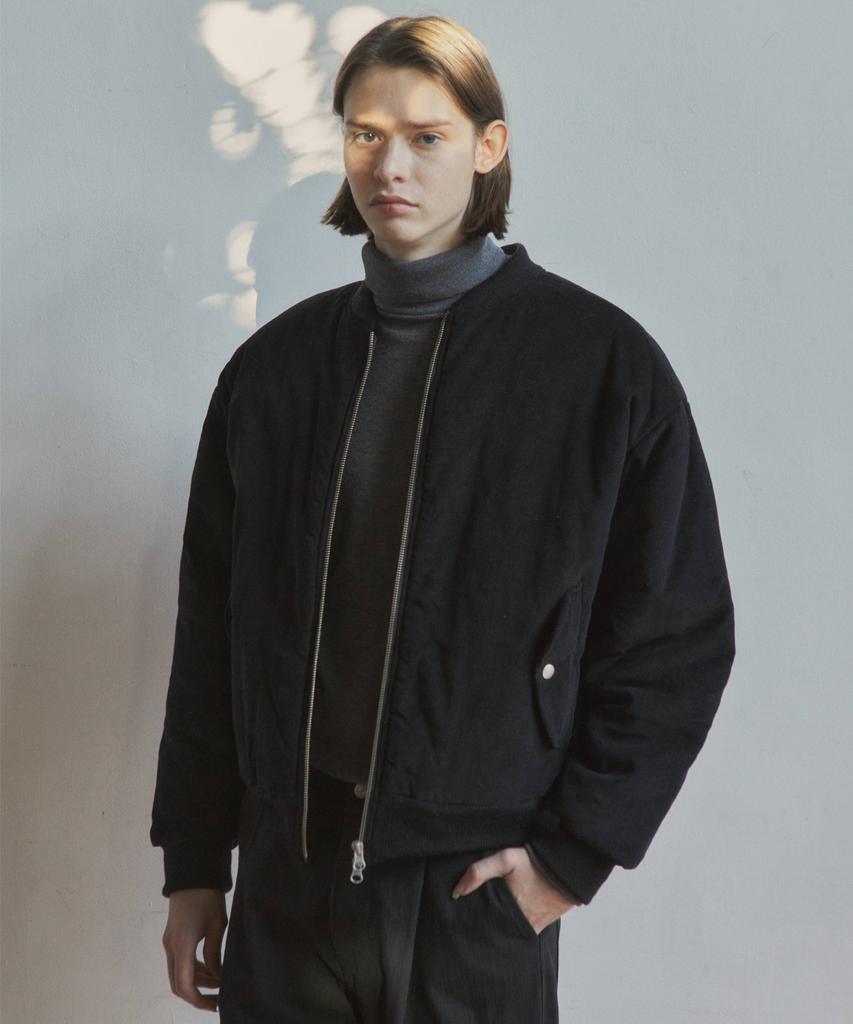 Wednesday Oasis Corduroy Varsity Padded Quilted Jacket (3 Colors)