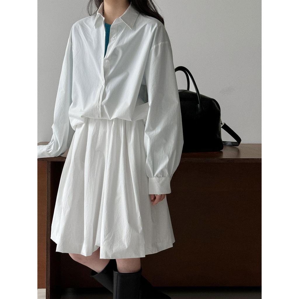 Lu Xi Women's 2026 Spring Korean Style Lapel Layered Casual Sun Protection Shirt