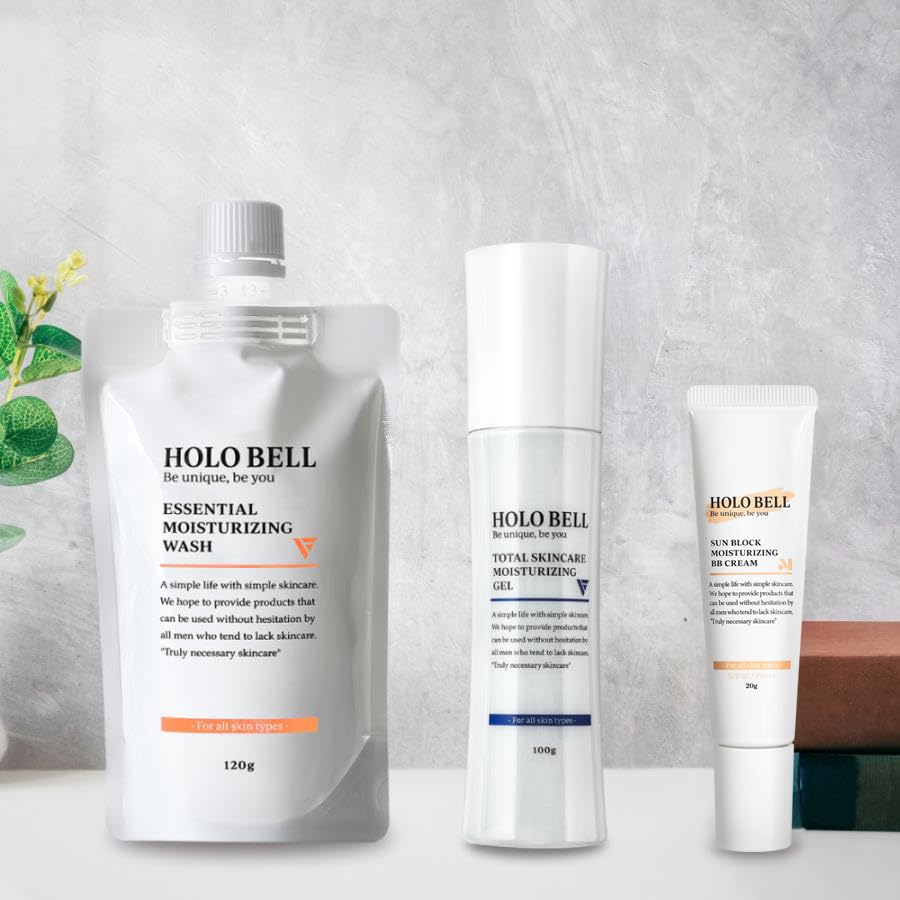 HOLO BELL Hochfeuchtigkeitsspendende Hautpflege Gesicht und BB HOLO BELL Ganzheitliche Hautpflege Feuchtigkeitsspendendes Gel Essentielle Feuchtigkeitsreinigung und Sonnenschutz Feuchtigkeitsspendend
