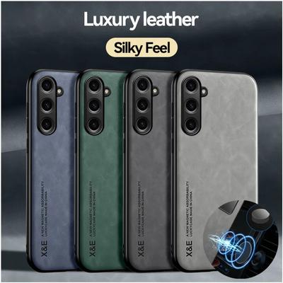 Etui na Samsunga Galaxy S24 S23 FE S23 Ultra Pokrowiec ochronny na Galaxy S22 S21 S20 Plus S10 S9 S8 Magnetyczny uchwyt Telefon Teksturowany Biznesowy Ochrona