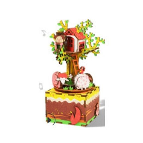

La Poyu DIY Музыкальная музыкальная шкатулка Трехмерная головоломка Корея 3d головоломка
