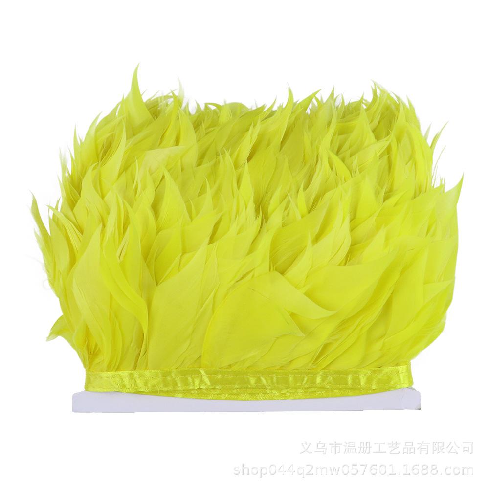 Goose Feather Tear Piece Clothing Accessories Material Color Goose Feather Skirt Cloth Belt DIY Stage Performance