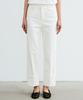 Nigaennikol Roll-Up Denim Cotton Pants_White
