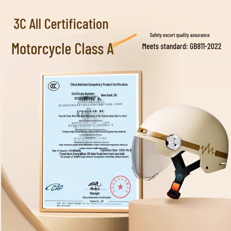 BaoHu 610 3C Certified Unisex Half Helmet