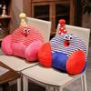 Plush Soft Bolster Cushion With Stitched Design For Sofa Chair Support Back