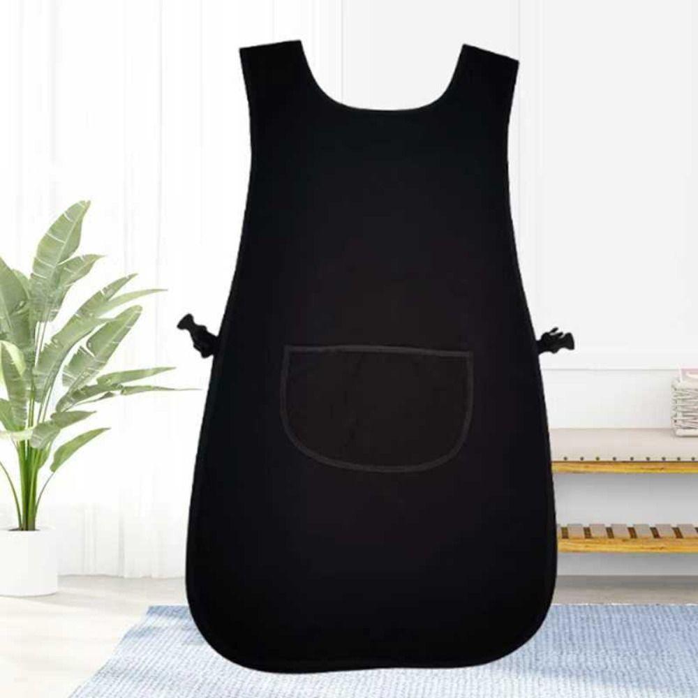 

Waterproof Household Apron Canvas Cooking Apron Bibs Style Baking Overalls Salon Hairdressing чорний