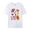 Vintage Cute Fruit Wine Printed Graphic Tees Women Oversized Y2k Aesthetic Foodie TShirts Grunge Streetwear Top FeUnisex Clothing