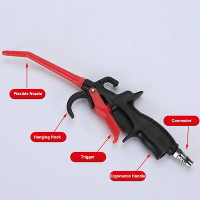Air Blow Gun, High Flow Air Blower Gun for Compressor with Extended Nozzle, Dust Removal Tool for