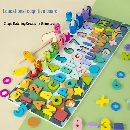 Toddler Number Puzzle Blocks for Early Education and Brain Development Ages 1-3 Boys & Girls