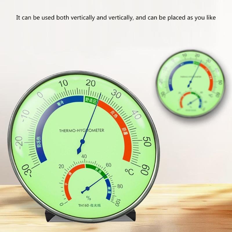 Stainless Steel Pointer Hygrometer Thermometers For Precise Indoor Outdoor Home Office Humidity Temperature Measurement