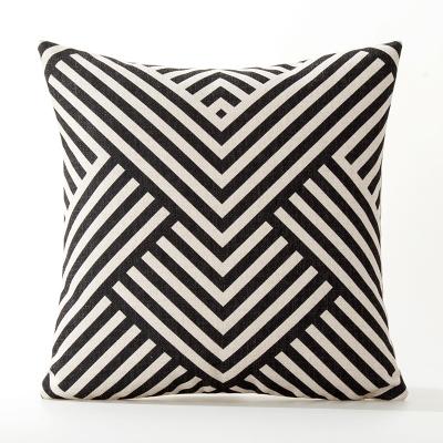 England Geometric Black Cushion Geometry Stripe Pillow Covers Decorative Home Decor Pillowcase