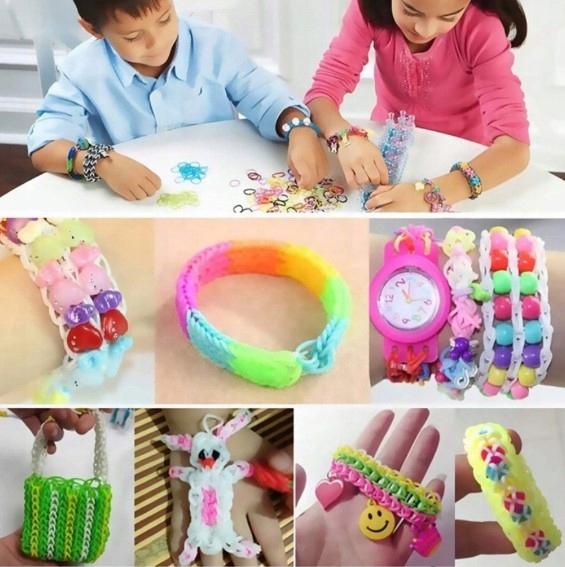 Duży Zestaw Do Robienia Bransoletek Gumki Koraliki Diy Prezent