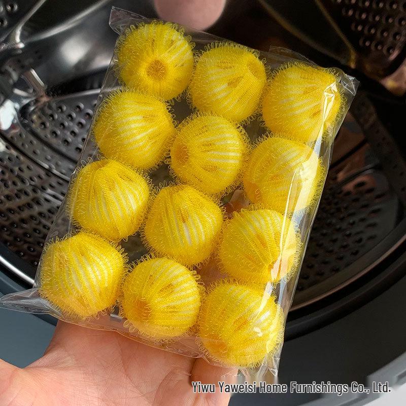 12-Pack 35mm Large Nylon Anti-Tangle & Anti-Knot Washing Balls for Stain Removal