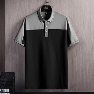Short Sleeved T-shirt with Collar, Men's Summer Polo Shirt, Handsome Lapel, Half Sleeved Top, Men's