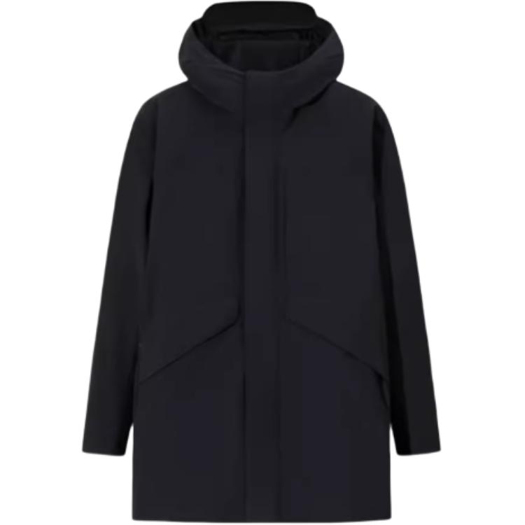 

Anta Champion All-Weather Series Windproof Warm Hooded Cotton Jacket Men Jacket Basic-Black 152510807-4 L