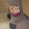 SOCKS APPEAL NAT hoher Schnitt Glitzer Kätzchen